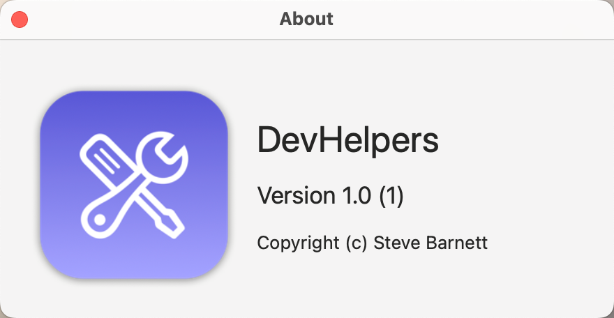 Dev Tools About