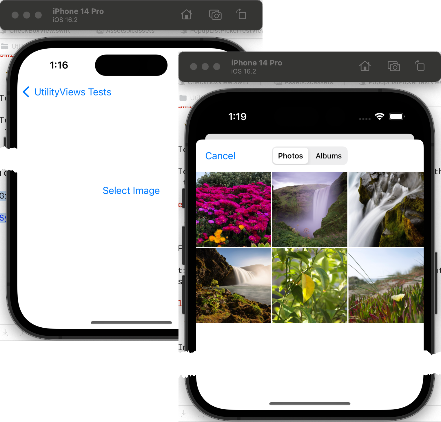 Photo and camera image picker