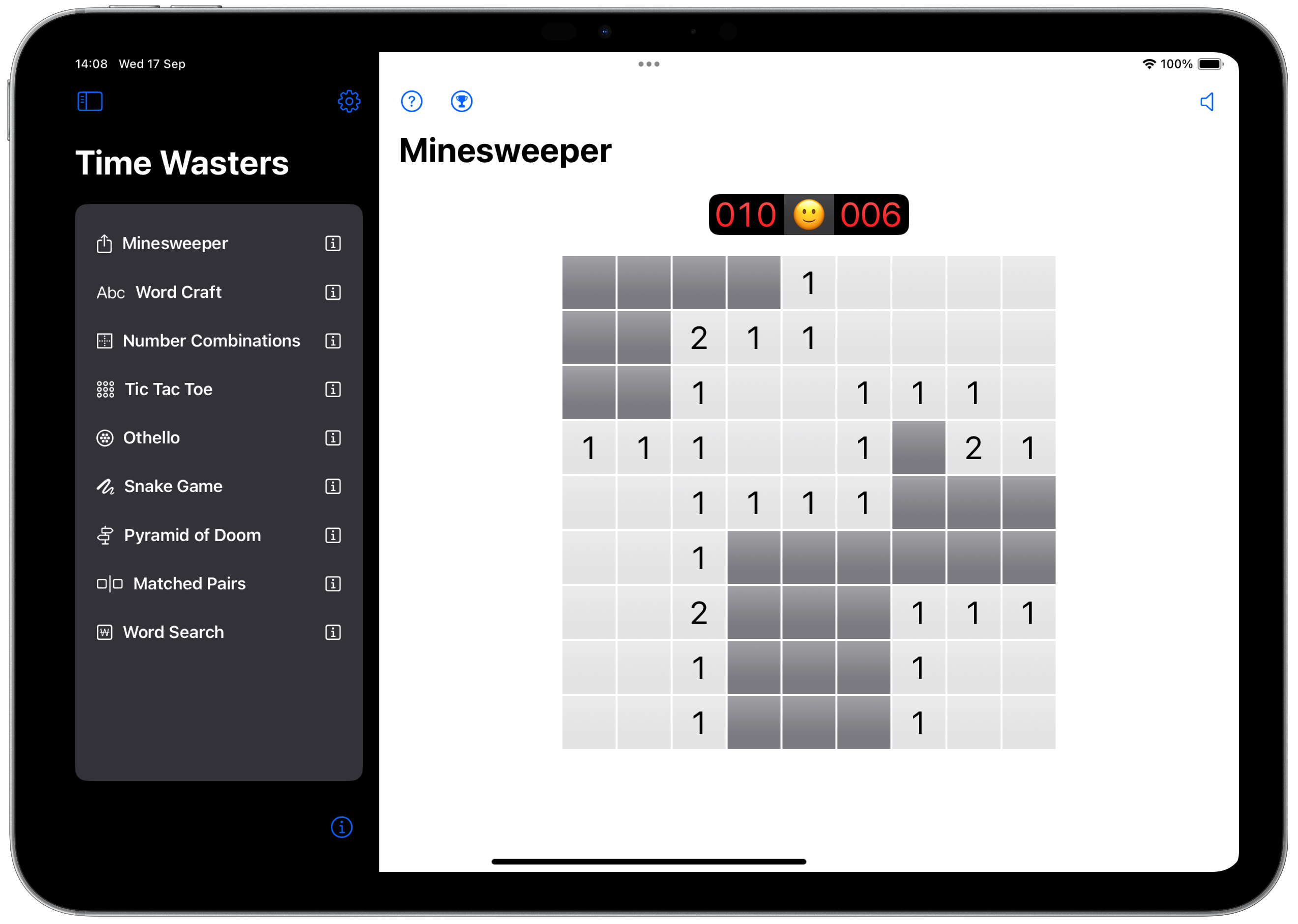 Mine sweeper game