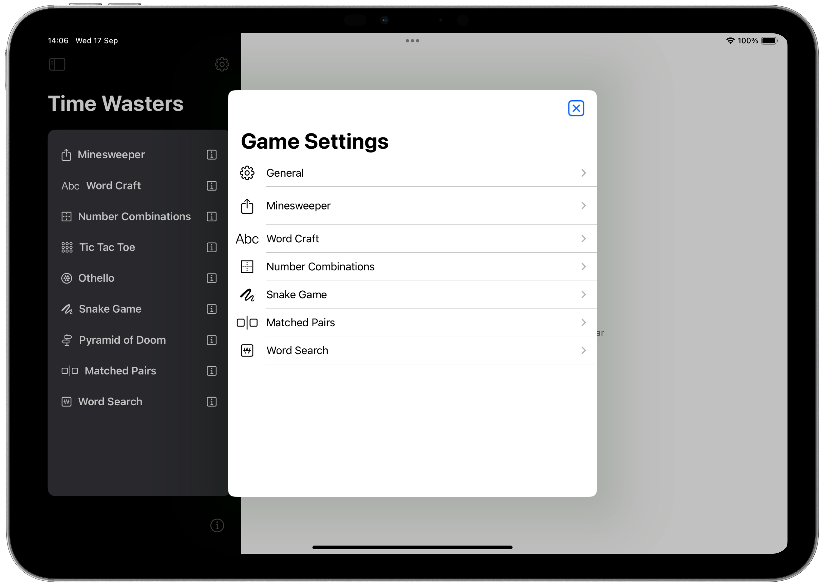 Game Configuration