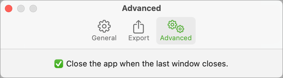 Advanced Settings