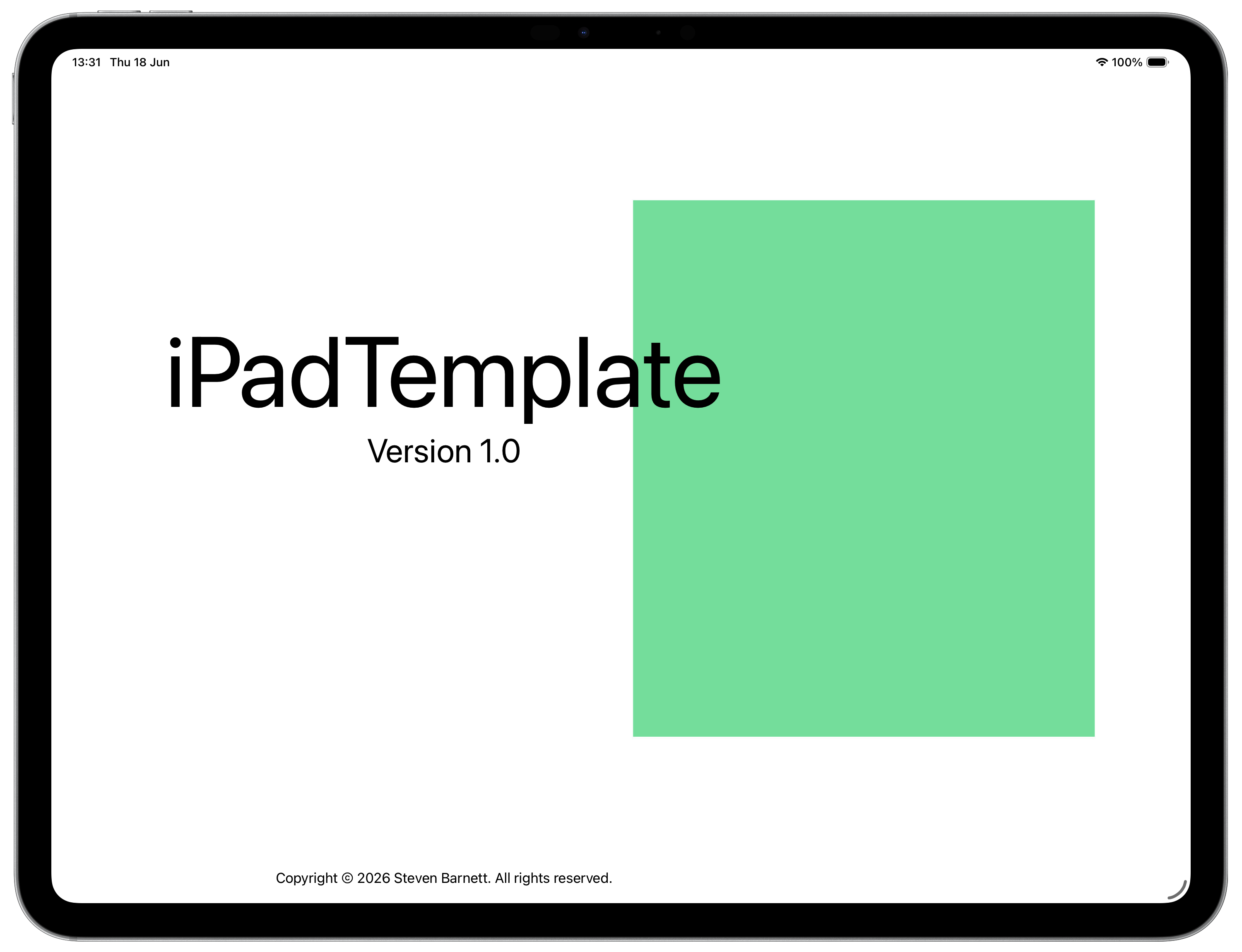 iPad Template